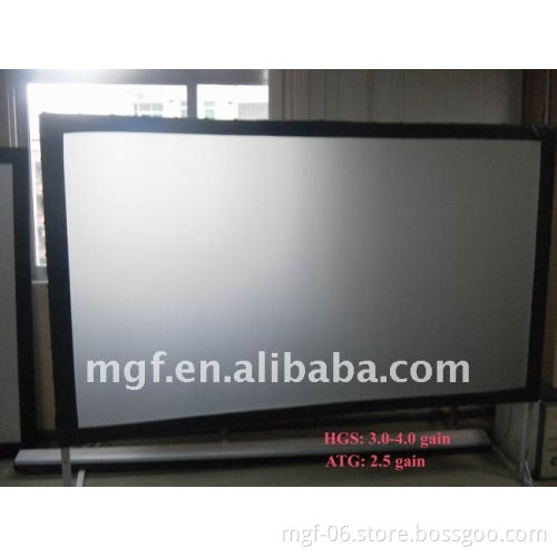 High Gain Front and Rear Projection Framed Projector Screen